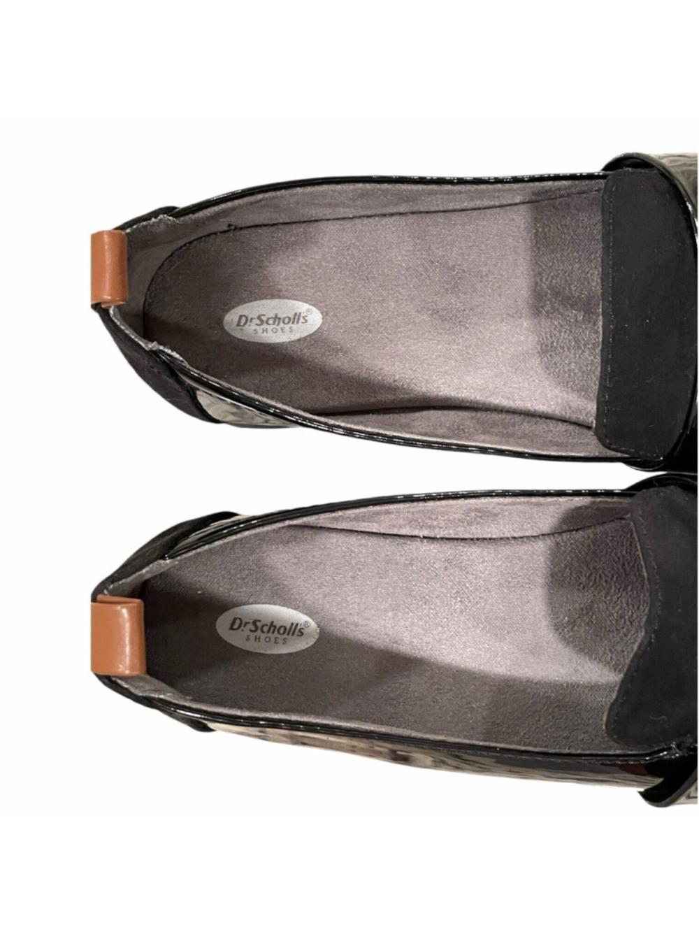 Dr. Scholls Womens 6.5M Webster Loafer Black Patent Microfiber Slip On Comfort - Picture 7 of 13